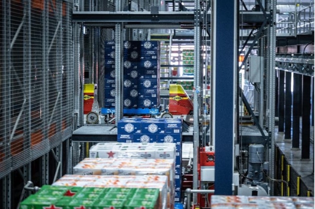 Swisslog&rsquo;s PowerStore automated warehouse shuttle system is enhancing efficiency and accuracy for BevChain (Source: Swisslog)