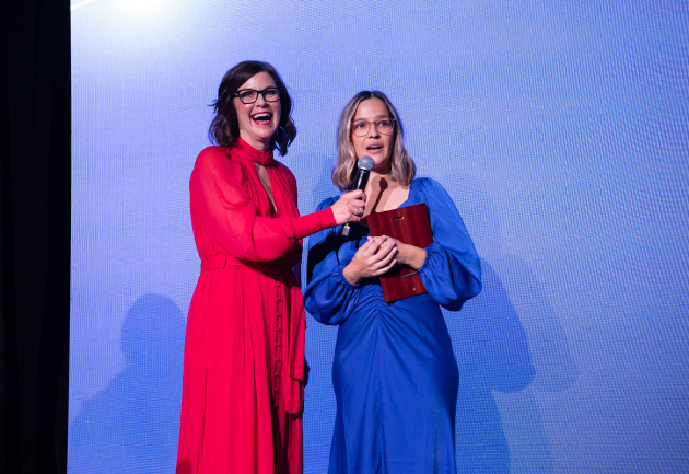 Surprise and delight for Angela Hanson.