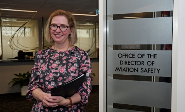 The sign says it all: CASA Director of Aviation Safety Pip Spence. (Steve Hitchen)