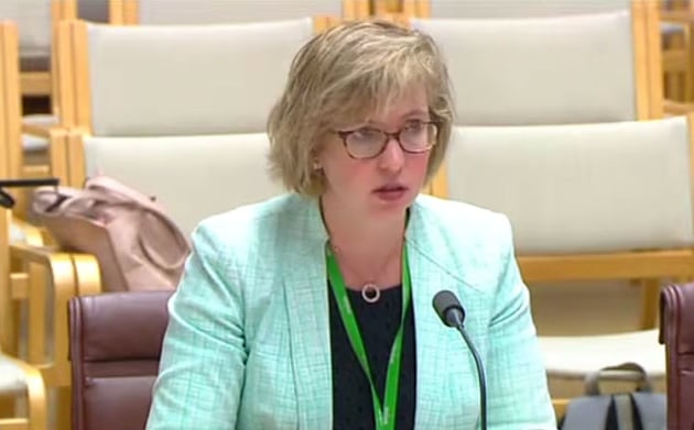 Pip Spence testifying before the Senate Standing Committee on Rural and Regional Affairs and Transport in 2018. (still from parliamentary feed)