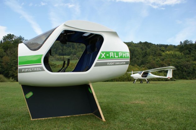 Pipistrel's X-Alpha virtual reality simulator. (Pipistrel)