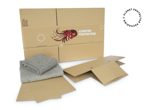 PIDA 2020 Food Category and Sustainable Packaging Design Finalist: Planet Protector Packaging for the Lobster Protector.