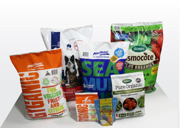 A range of flexible packaging produced by Plasticover, now a wholly-owned subsidiary of OF Packaging.