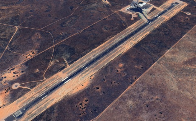 The regional airport at Port Augusta in South Australia. (Google Earth image)