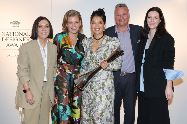 From left to right: Bridget Veals, Eloise Bishop, Lesleigh Jermanus, Chris Wilson & Philippa Maroney