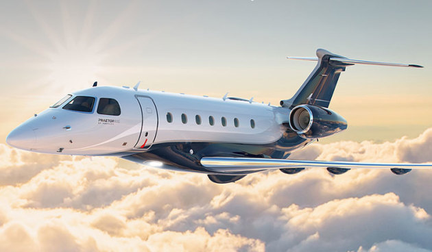 An impression of Embraer's new Praetor 600 executive jet. (Embraer)