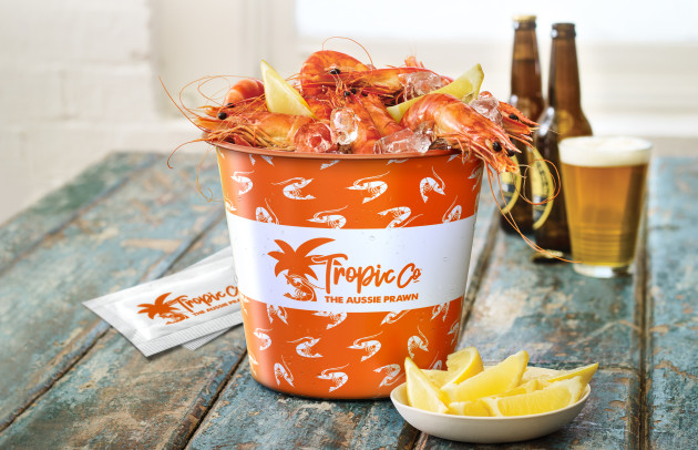 With their vibrant and distinctive orange tiger stripes, the season promises to produce the highest quality Tiger Prawns that are proudly Australian grown. Image: Tropic Co