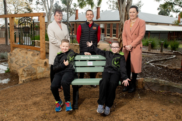 Prospect Primary School in SA has a bench made from recycled plastic.