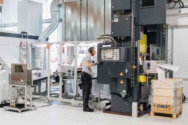 PulPac's dry moulded fibre pilot line