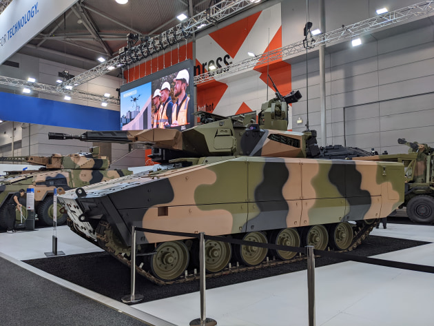 Rheinmetall&rsquo;s KF41 Lynx on display at the Land Forces exhibition in Brisbane in October.
Credit: Nigel Pittaway