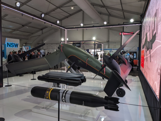 One of the major events on the opening day of Avalon 2023 was the unveiling of the Strix armed UAS by BAE Systems. (Nigel Pittaway)