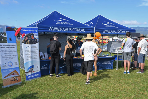 Recreational Aviation Australia flew the flag for general aviation at Shellharbour this year. (Steve Hitchen)