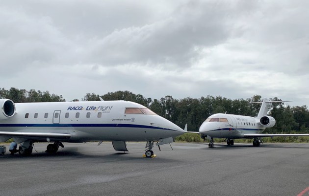 RACQ LifeFlight donor John Lewis formerly flew jets for the charity. (RACQ LifeFlight)
