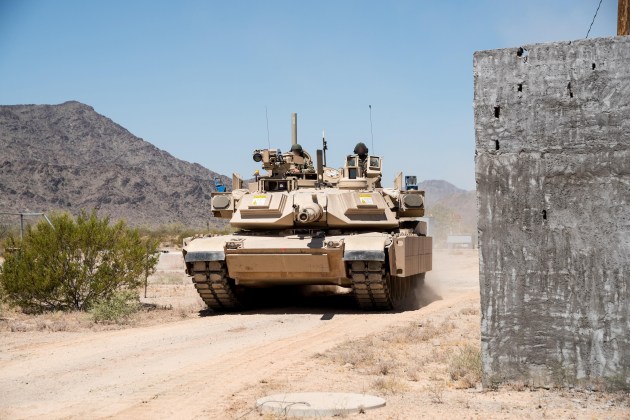 Rafael Trophy system on US Army Abrams tank.