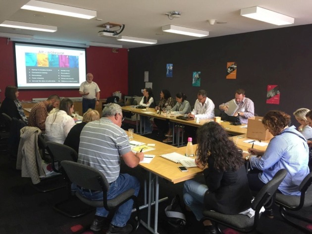 Ralph Moyle presenting at the recent AIP half-day training course.