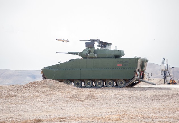 Several Spike LR2 missiles were successfully fired from a Redback vehicle earlier this year.
Hanwha
