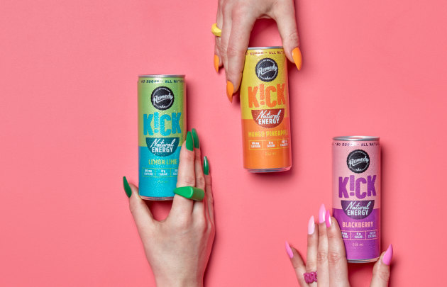Remedy says that with K!CK, it is following a global trend towards cleaner energy options made without sugar or artificial ingredients. Image: Remedy
