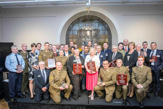 DRSC NSW Employer Support Awards Finalists and Winners. Credit: Defence