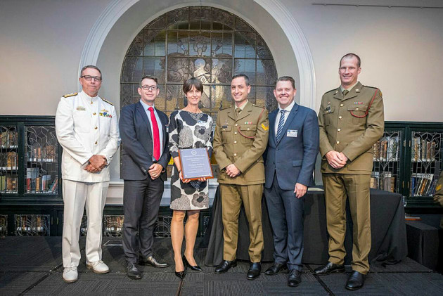 Mr Kevin Winsor, Transformation Executive Manager, Ms Janelle Parkinson, Head of Reward - Group Reward & Performance, CPL Eddie Ramirez, Mr James Digges, CAPT Nic Kenter. Credit: Defence