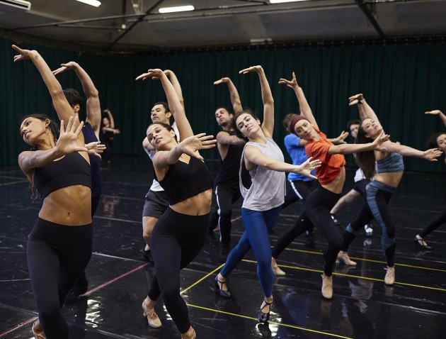 The singer-dancer cast in rehearsal for 'West Side Story'.
Photo: KEITH SAUNDERS