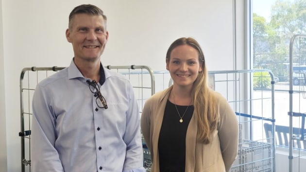 K.Hartwall CEO, Jerker Hartwall, and Retailquip MD, Clare Hart-Davies