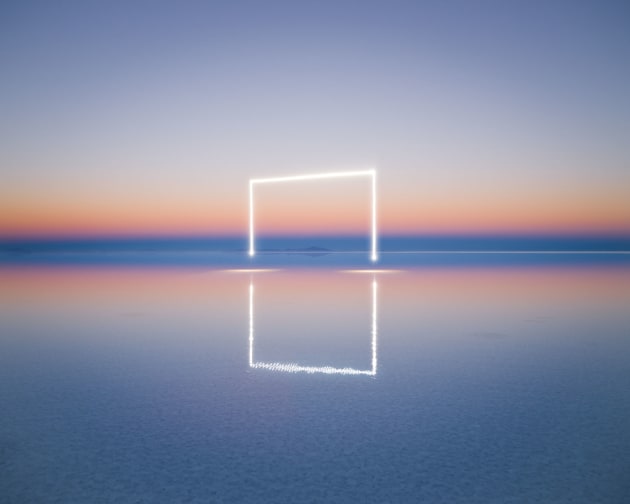 &copy; Reuben Wu. Field of Infinity. 
A continuation of his Lux Noctis and Aeroglyphs series, Reuben explored the landscapes of Bolivia on a week-long road trip, photographing in remote and extreme locations, in combination with his modified drone to illuminate the landscapes at night.