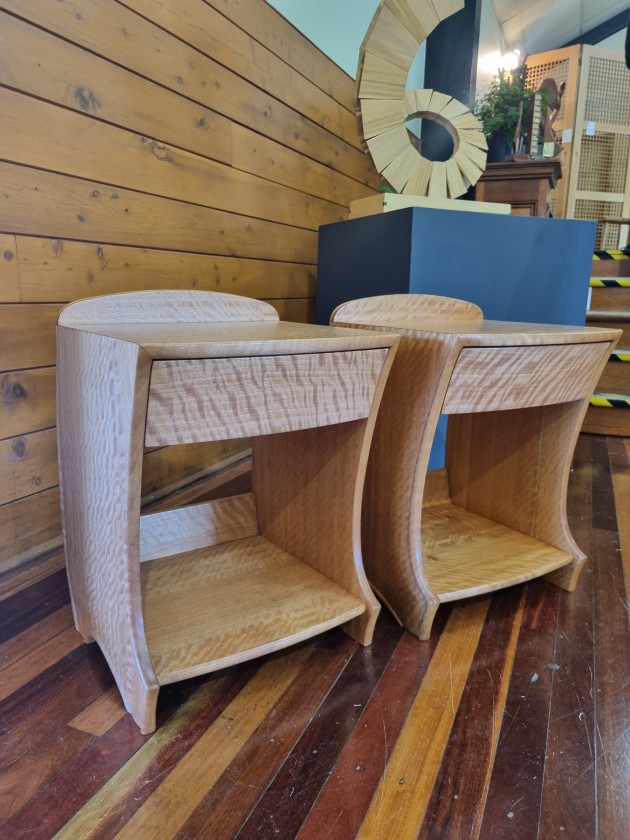 Richard Vaughan, Waves of Sleep, Qld maple, made with blind mitred dovetails and sliding dovetails