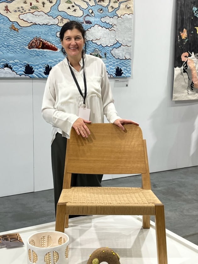 Rina Bernabei, Australian Design Centre with Ben McCarthy chair. Photo: Linda Nathan