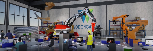 A rendition of the campus' robotics lab. (Supplied)