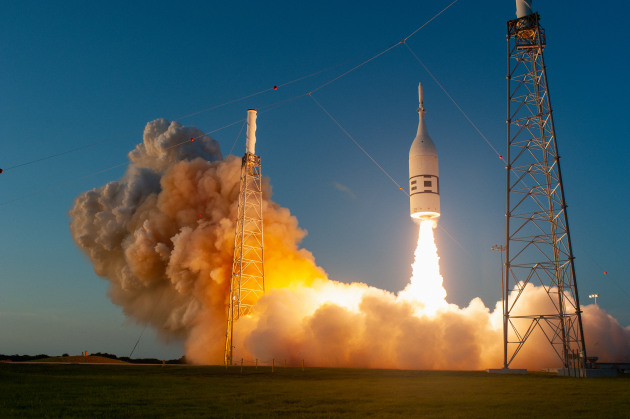 A Launch Abort System with a test version of Orion attached, the spacecraft that will take astronauts on their commutes to the Moon.
NASA