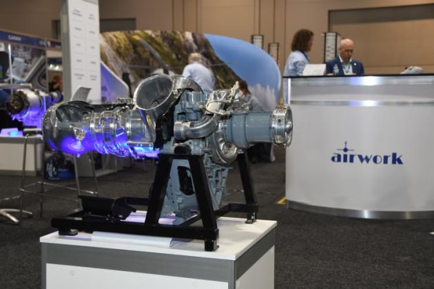 RotorTech 2022 exhibition hall. (Steve Hitchen)