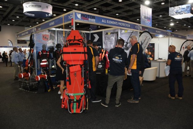 RotorTech 2022 exhibition hall. (Steve Hitchen)