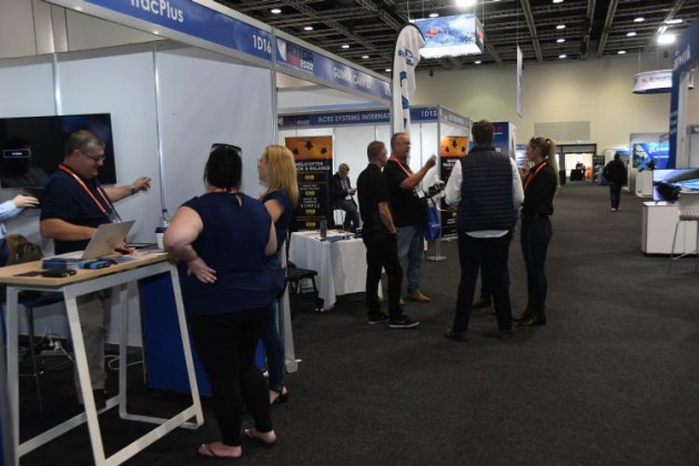 RotorTech 2022 exhibition hall. (Steve Hitchen)