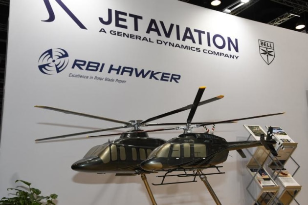 RotorTech 2022 exhibition hall. (Steve Hitchen)