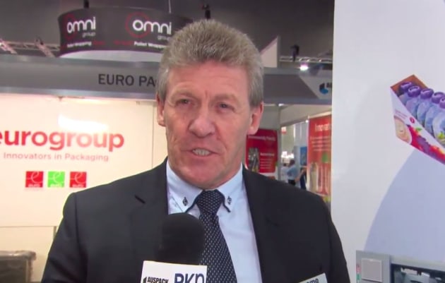 Roy Collins, MD Cama Group Australia, at AUSPACK 2019.