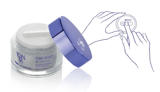 The Slidissime jar with touch-and-slide pump.