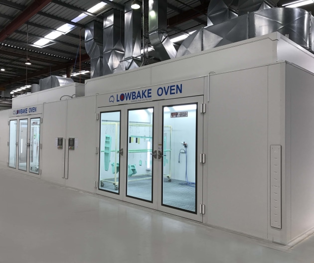RUAG's grant will be used to automate equipment. This picture is of a fully automated paint booth facility. (RUAG)