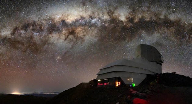 Vera C. Rubin Observatory and the Milky Way. Image LSST.