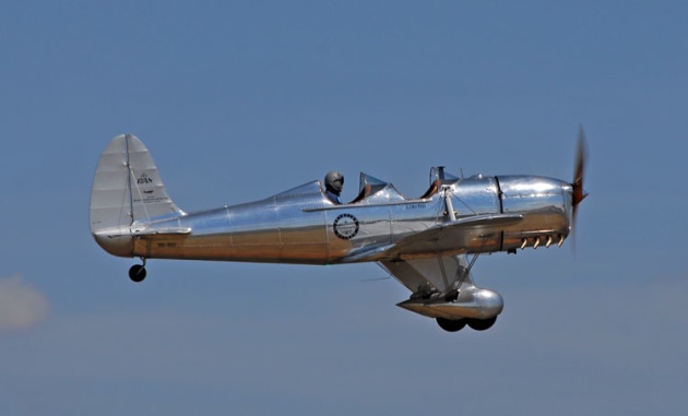 Patrons of the April Temora showcase will be able to watch aircraft like the Ryan STM free from the shores of Lake Centenary. (Steve Hitchen)