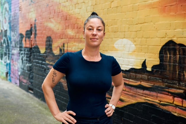Frankies Pizza GM Sabrina Haley. Credit: Maclay Heriot.