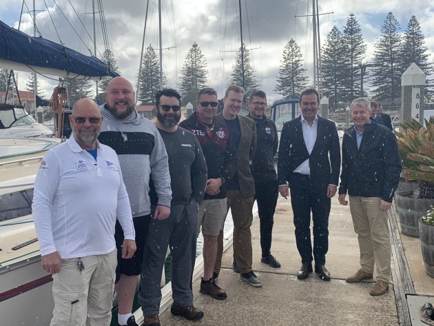 SA&rsquo;s ex-service organisation The Road Home has partnered with the Cruising Yacht Club of SA to deliver this program pilot. Credit: Steven Marshall via Twitter