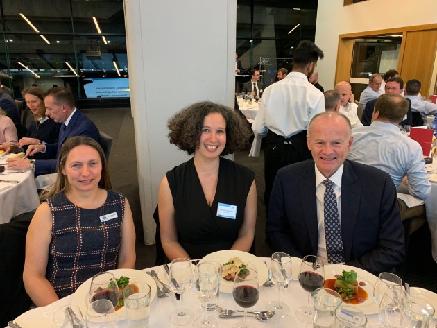 Samantha Saunders, Integrated Machinery; Rym Kachouri, Foodmach and Lindsay Tanner, guest speaker.