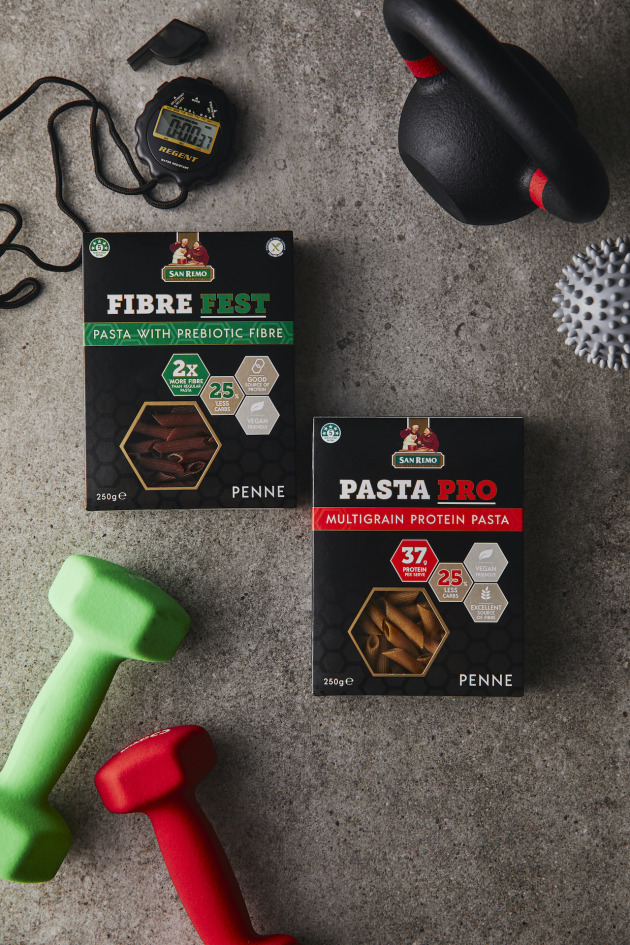 San Remo&rsquo;s new &lsquo;Performance Range&rsquo; Pasta has been awarded PoY in the Pasta and Rice Category. The range features Pasta Pro and Fibre Fest and were created to meet a broader range of consumer need. (Source: San Remo)