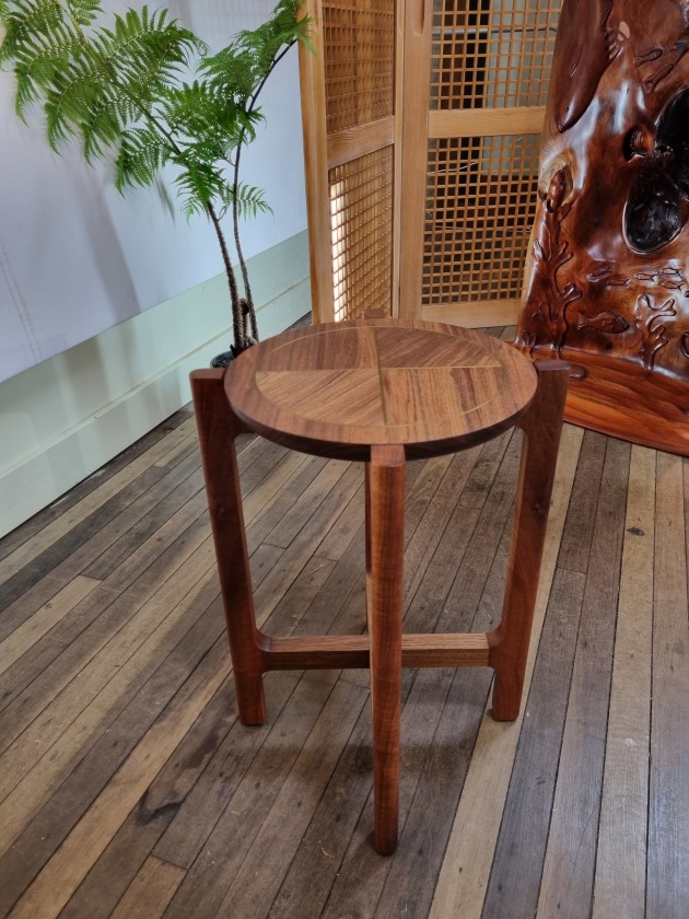 Sara Smith, Beacon, recycled blackwood. The design is inspired by the Cape Otway lighthouse. Named &lsquo;Beacon of Hope&rsquo; it was built in 1848 it is the oldest surviving lighthouse on the Australian mainland. My hope for the future is that we can maintain our beautiful native forests for generations to come.&rsquo;