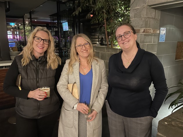 From left: Kirsten Taylor, Taylor'd Press; Sarah Moore, Visual Connections; Stephanie Gaddin, Rocking Rose/ PVCA. Image: Print21