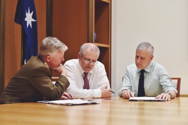 PM Morrison has shuffled Defence ministerial portfolios in his first weekend on the job. Scott Morrison via Twitter