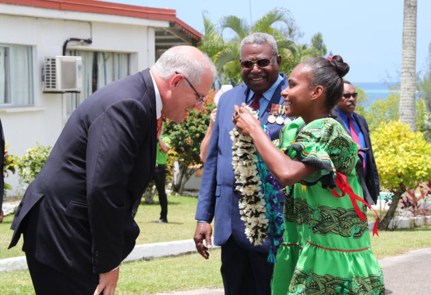 PM Scott Morrison in Vanuatu. @ScottMorrisonMP