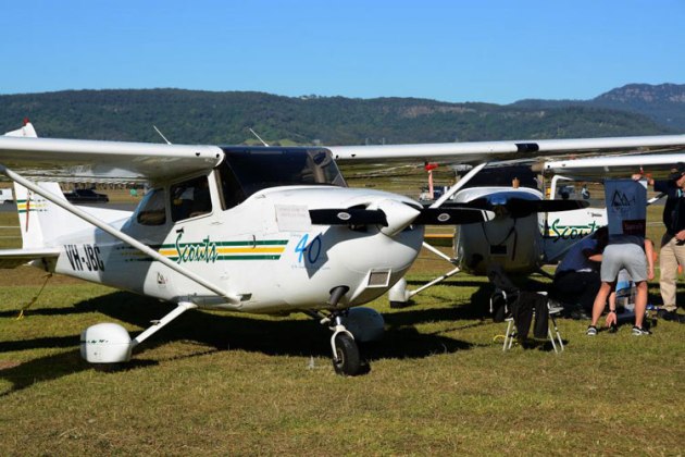 NSW Scouts two C172s on display. (Steve Hitchen)