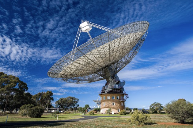 The Parkes radio telescope will track Intuitive Machines&rsquo; spacecraft on its way to the Moon. (Credit: CSIRO)