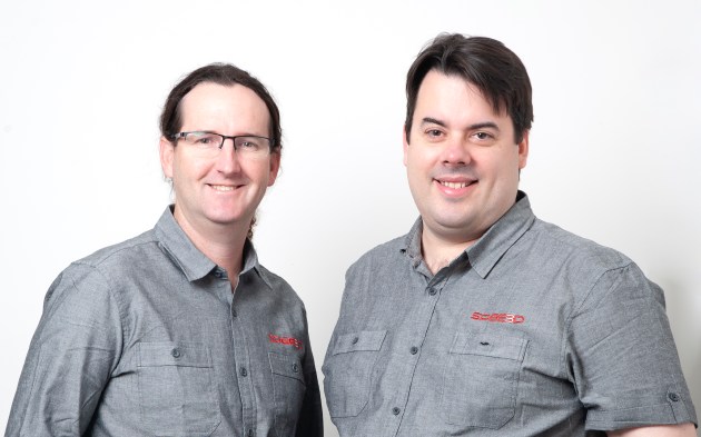 SPEE3D CEO Byron Kennedy and CTO Steven Camilleri. (Supplied)